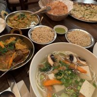 Various Curries  at Annapurna Cafe in Seattle