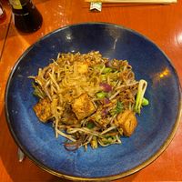 Yasai tofu pad Thai  at Rasa Restaurant in Lichfield in Lichfield