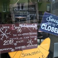 Closed on Sundays  at Crazy CupCake Cafe in Luzern