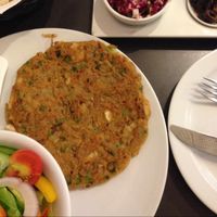 Vegan Chickpea 'Omelet' at Cafe Joe - Ibn Gabirol in Tel Aviv