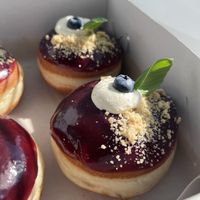 Blueberry cheesecake donut omg  at Warung in Bratislava