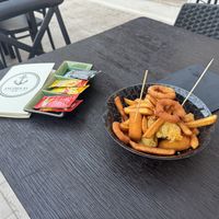 Mixed friedplatter  at Ancora 85 in Marzamemi