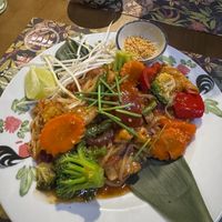 Pad Thai (made vegan with Heura chicken, no eggs) at Thai Mongkut | Ruzafa in Comunidad Valenciana