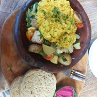 Breakfast pan at Kayu Cafe in 