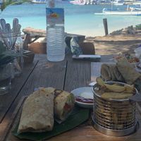 Vegan wrap with fries or salad  at Kayu Cafe in 