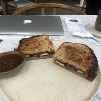 Chocolate banana toast. This was ok. Not my favorite. at Bi Nevi Deli in Istanbul