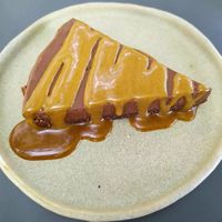 Toffee tart at Bi Nevi Deli in Istanbul