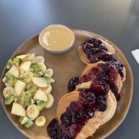 Gluten free pancakes   at Bi Nevi Deli in Istanbul