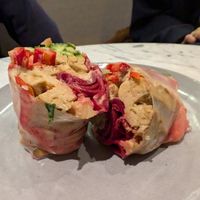 Tofu tempeh roll at Bi Nevi Deli in Istanbul