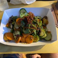 vegan plate at Genuino in Trieste