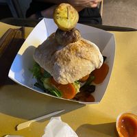 vegan burger/sandwich at Genuino in Trieste