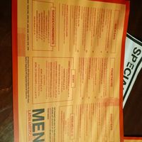 Food menu at The Lass O'Gowrie Hotel in Wickham