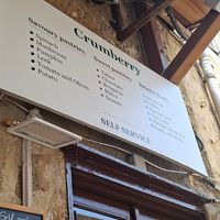 Menu at Crumberry Plant-based Cafe in Rodos