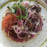 Rainbow flatbread at Church Street Coffee & Kitchen in Hull