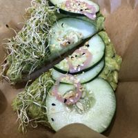 Avocado toast   at Aguacate Garden of Love in Miami