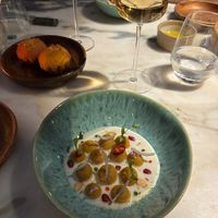 Roasted sweet potatoe and coconut milk at Boubou's in Lisbon