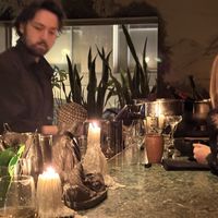 The bar  at HÀ Vieux in Montreal