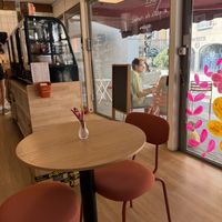 Indoor seating at Graine cafe  at Graine in Clermont-ferrand