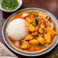 Rice cari at Mộc Gia Vegan in Ha Noi