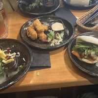 Summer rolls, tofu sticks, bao buns   at May Quan (vietnamesisches Restaurant)  in Muenster