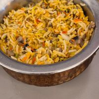 Mushroom rice at Bollywood Indian Restaurant in Lanzarote