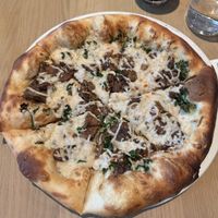 Vegan Kale + Mushroom Pizza  at Earl's Kitchen in Toronto