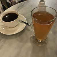 Coffee and spiced apple  at Ruby's of London in South East London