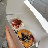 The muffin and the cupcake at Ruby's of London in South East London