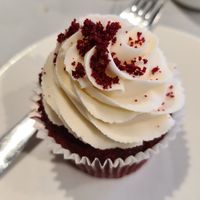 Red velvet cupcake at Ruby's of London in South East London