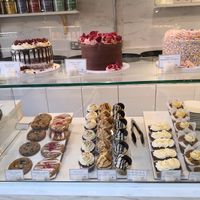 Cake selection at Ruby's of London in South East London
