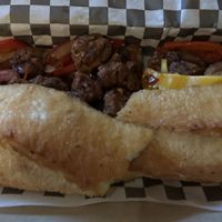 Vegan cheesesteak  at Noble Experiment Brewing Company in West Nyack