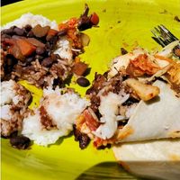 Kimchei tacos! at Hula's Island Grill in Monterey