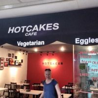 Entrance featuring the luckiest woman in the world. at HotCakes in Central Singapore