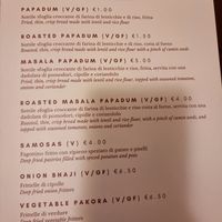 V means vegan at Sitar in Rome