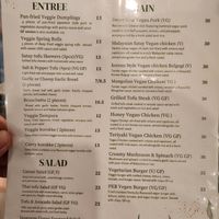 Dedicated Vegan menu at Portarlington Kitchen & Bar in Portarlington