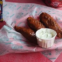 Buffalo chicken wings at Beelzebab in Brighton