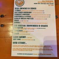 Menu   at Beelzebab in Brighton