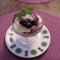 Creme de Côco c/ Frutos Silvestres // Coconut Cream w/ wild berries at Meraki - Leiria in Leiria