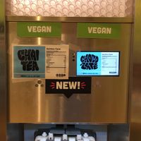Self serve pump with two vegan flavors at 16 Handles - Upper East Side in New York City