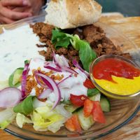 Gyros Teller at BommelZ in Greifswald