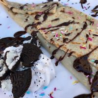 unicorn vegan crepe (!) at BommelZ in Greifswald