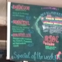 Menu at BommelZ in Greifswald