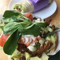 Huge Vegan Döner Kebab at BommelZ in Greifswald