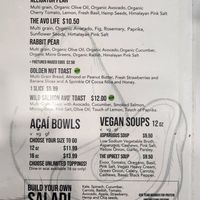 Toasts, Vegan Soups, Acai, Salad Menu at The Upbeet Life in La Grange