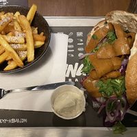 Vegan döner kebab menu  at CRUNCHY KEBAB in Cologne