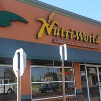 outside at Nutri-World in Tijuana