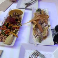 Udon noodles and tomato pasta   at Restaurante Oslo in Valencia