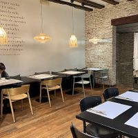 Upstairs seating  at Restaurante Oslo in Valencia