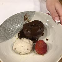 chocolate coulant (delicious)  at Restaurante Oslo in Valencia