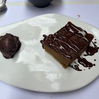 Ontzettend lekkere pompoen chocoladetaart   at Restaurante Oslo in Valencia